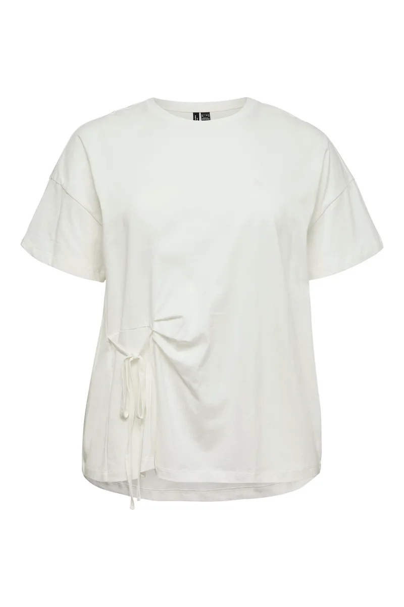 T-Shirt από Οργανικό Βαμβάκι με Δέσιμο στη Μέση VERO MODA