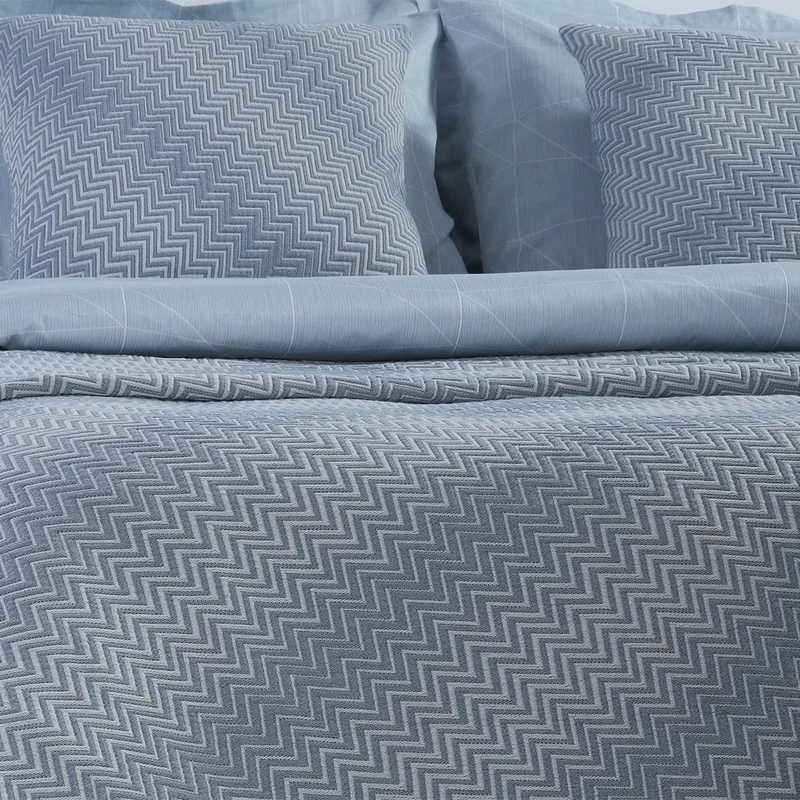 Κουβερτόριο Υπέρδιπλο (230x250) Ματλασέ Nef-Nef Homeware Chevie Blue