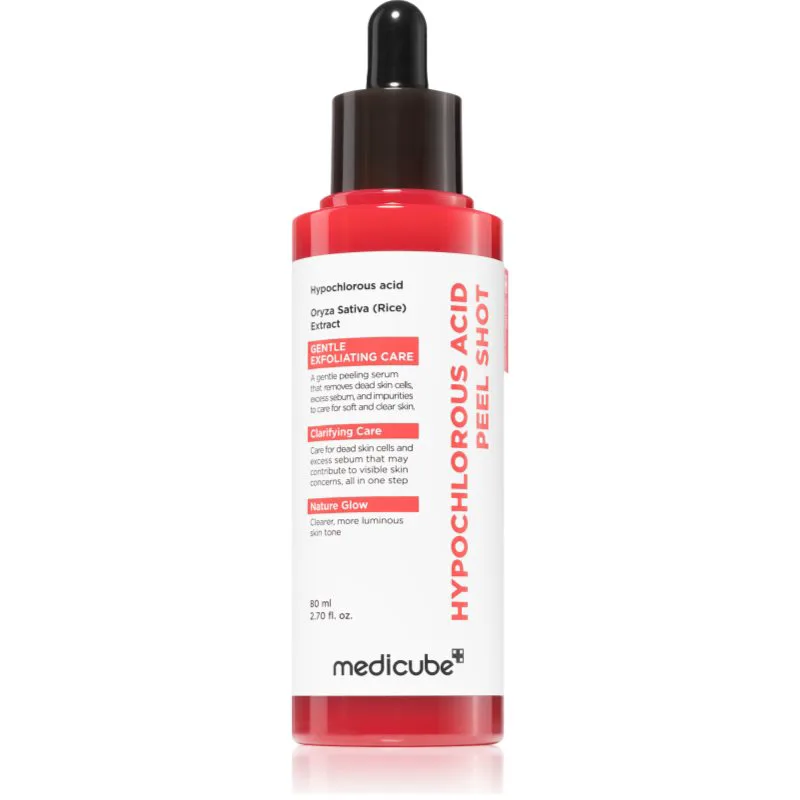 medicube Hypochlorous Acid Peel Shot ορός απολέπισης για λείανση για εκτεταμένους πόρους 80 ml