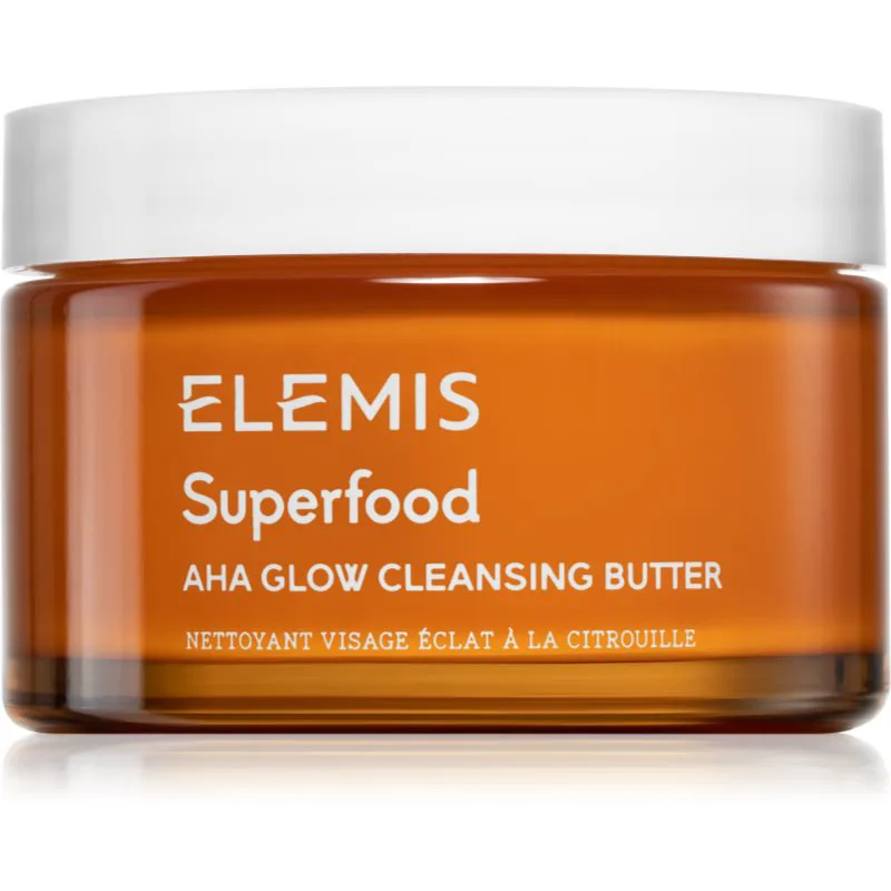 Elemis Superfood AHA Glow Cleansing Butter καθαριστική μάσκα προσώπου για λαμπρή επιδερμίδα 90 ml