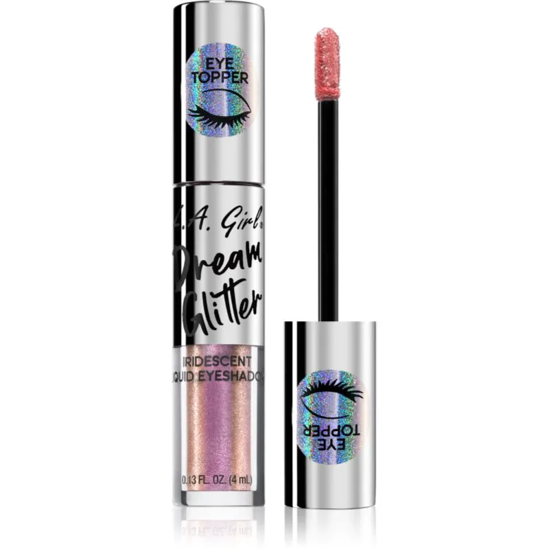 L.A. Girl Cosmetics Dream Glitter Υγρή γκλίτερ σκιά ματιών απόχρωση Sugar High 4 ml