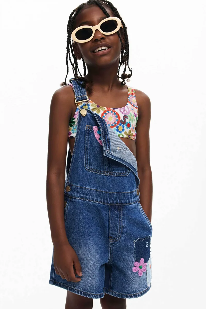 Desigual παιδικό μαγιό μπικίνι τοπ και σλιπ με hippie print - 25SGMK01 Πολύχρωμο
