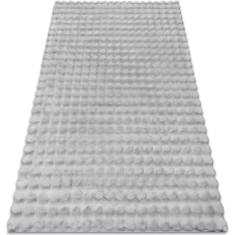 Χαλιά Rugsx Μοκέτα BUBBLE ασημένιο 21 IMITATION 60x100 cm