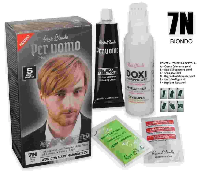 Renee blanche man cream dye 7n blond