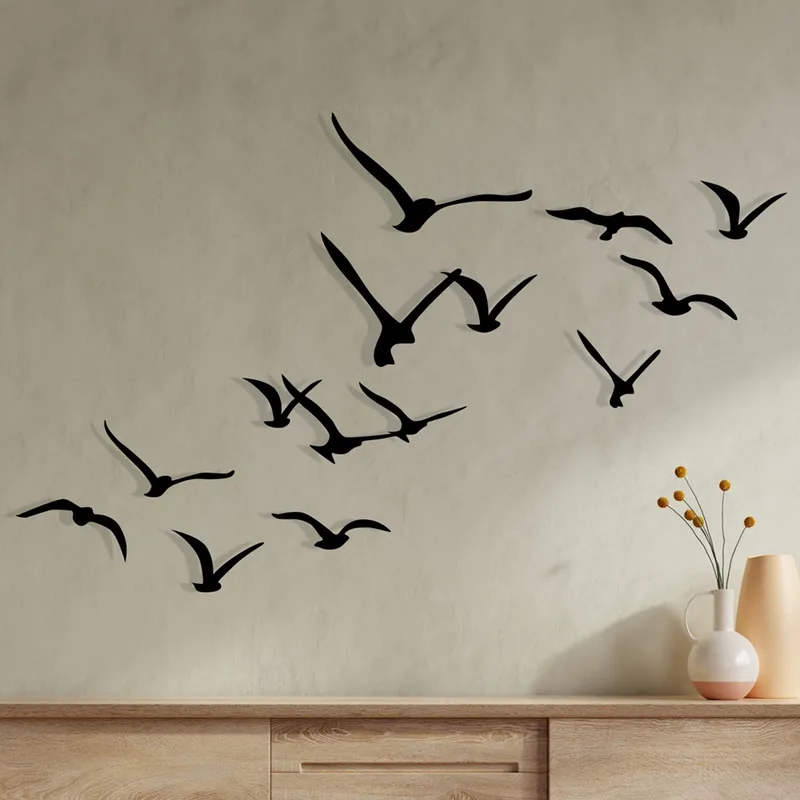 Μεταλλικό Διακοσμητικό Τοίχου Migration 279Enz2590 29x18 cm
