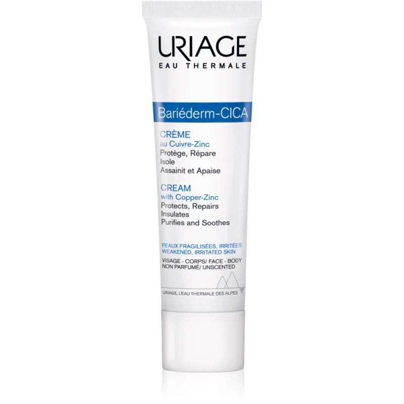 Uriage Bariéderm Cica-Cream with Copper-Zinc διορθωτική κρέμα με χαλκό και ψευδάργυρο με πανθενόλη 15 ml