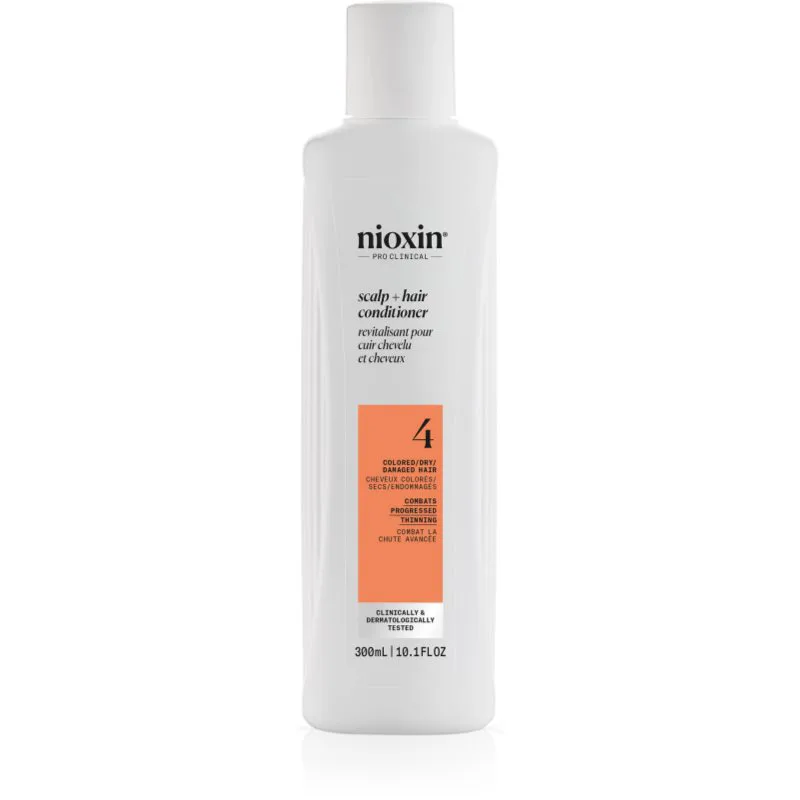 Nioxin System 4 Scalp + Hair Conditioner ενυδατικό και θρεπτικό μαλακτικό για βαμμένα και κατεστραμμένα μαλλιά 300 ml