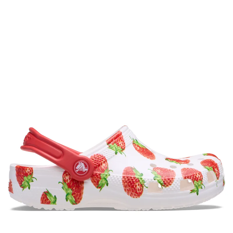 Παντόφλες Crocs Kids’ Classic Fresh Fruits Clog 211020 Λευκό