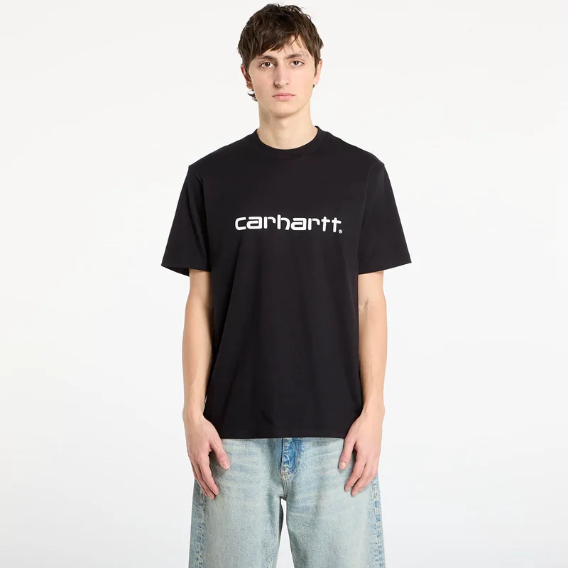 T-shirt Carhartt WIP S/S Script T-Shirt Black/ White L