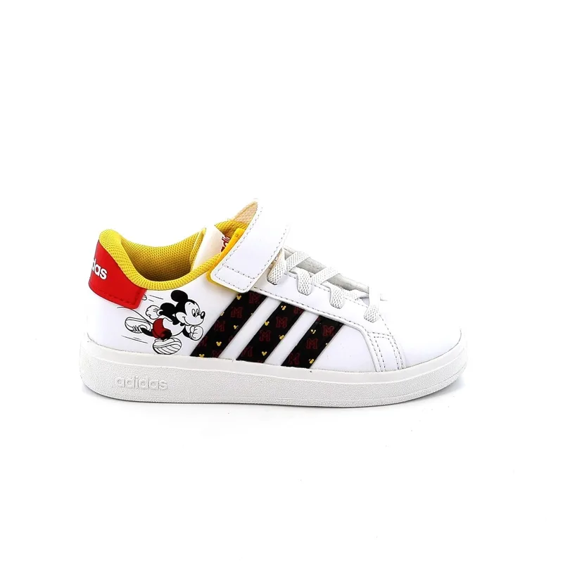 Παιδικό Αθλητικό Παπούτσι για Αγόρι Adidas X Disney Grand Court Mickey Lifestyle Court Hook-and-loop Shoes Χρώματος Λευκό HP7760