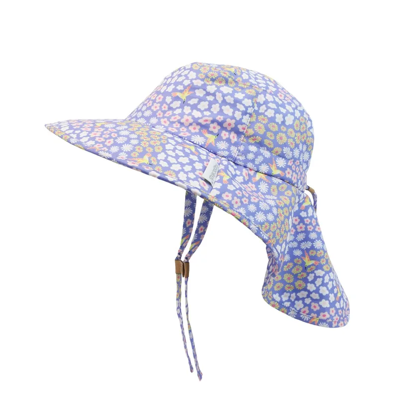 Αντηλιακό Cape Καπέλο 6-24μηνών UPF50 Sunhat Floral Field Flapjack FJKCH207S (Μέγεθος: 6-24 Μηνών) - FlapJackKids - FJKCH207S