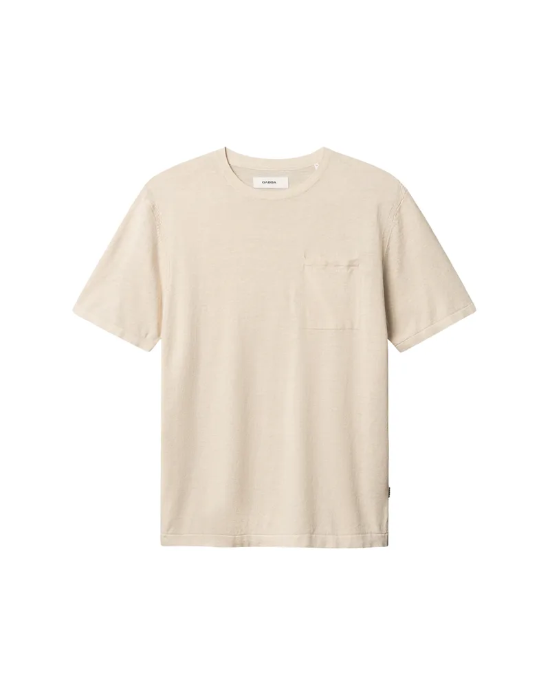 Gabba - T-Shirt Ανδρικό GABvento Dush SS Knits-Sand Mel.