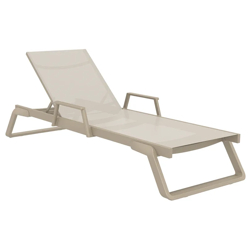 Tropic ξαπλωστρα με μπρατσα taupe/taupe πολ/νιου
