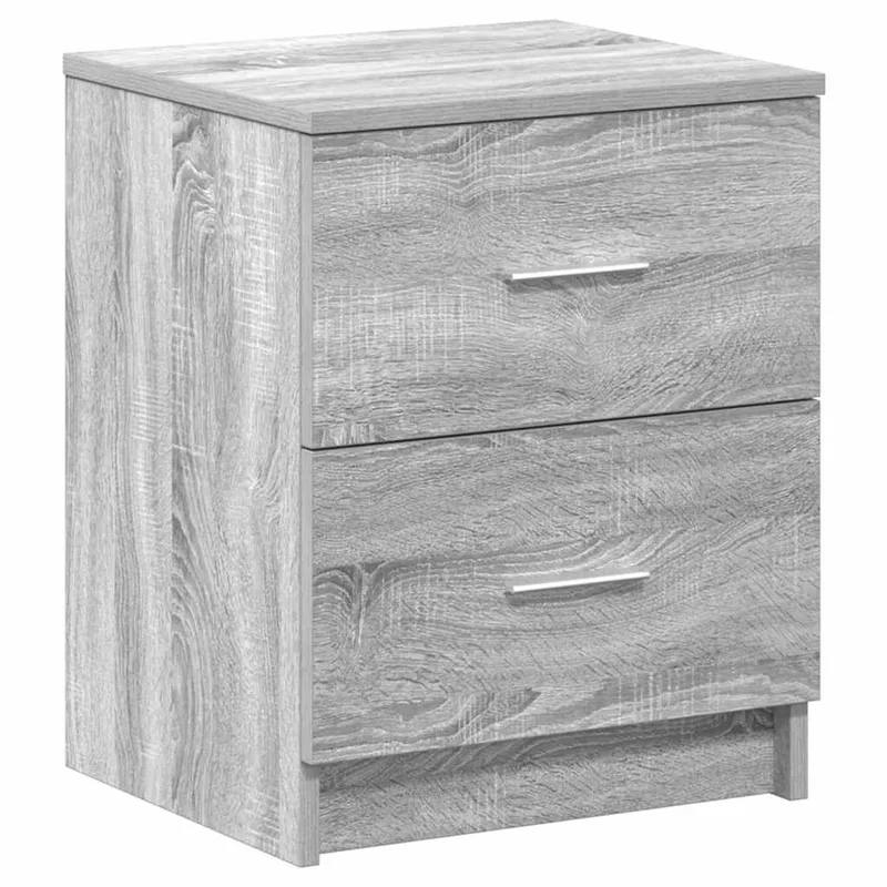 vidaXL Κομοδίνο με 2 Συρτάρια Γκρι Sonoma 40x36x50 εκ.