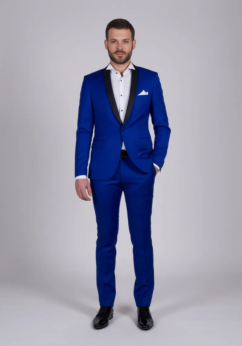 Fragosto 2 Pieces Κοστούμι της σειράς Bronx - FR6531 Royal Blue
