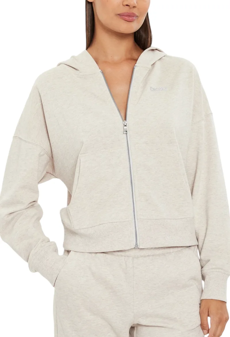 Ζακέτα DKNY Με Κουκούλα Logo DP4J9517-9C6-CORTDO HTR Γυναικείο