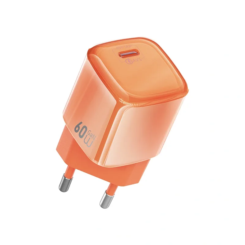 WiWU Jade Dynamic Series GaN PD Fast Charger 60W Πορτοκαλί (G037)