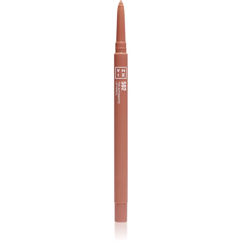 3INA The Automatic Lip Pencil μολύβι περιγράμματος για τα χείλη απόχρωση 502 - Almond Μπεζ 0.35 γρ