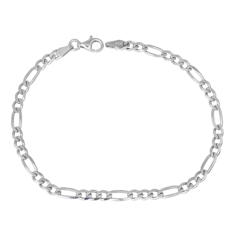 Ασημένια ανδρική αλυσίδα χεριού figaro 925 051895 051895 Ασήμι