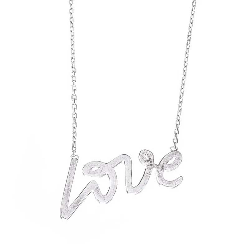 Κολιέ "LOVE" Ασημένιο 925 Gatsa 42-45cm μήκος κωδ ΚΛ0694