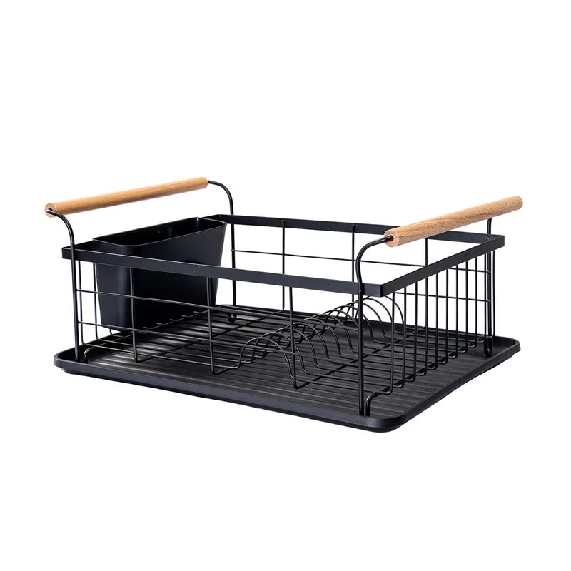 ESTIA ΠΙΑΤΟΘΗΚΗ BAMBOO ESSENTIALS ΜΕΤΑΛΛΙΚΗ ΜΕ ΛΑΒΕΣ ΜΑΥΡΗ 44x32x20cm 01-12885