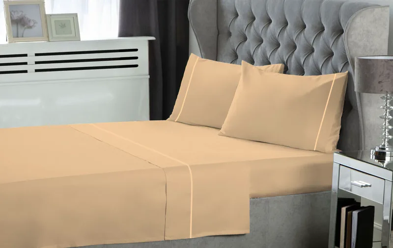 Σετ Σεντόνια Polycotton King 270x300εκ. Sand Le Blanc 7005967-14 (Τύπος κατωσέντονου: Χωρίς Λάστιχο, Ύφασμα: 50% Cotton-50% Polyester, Μέγεθος: King Size, Χρώμα: Sand) - Le Blanc - 7005967-14