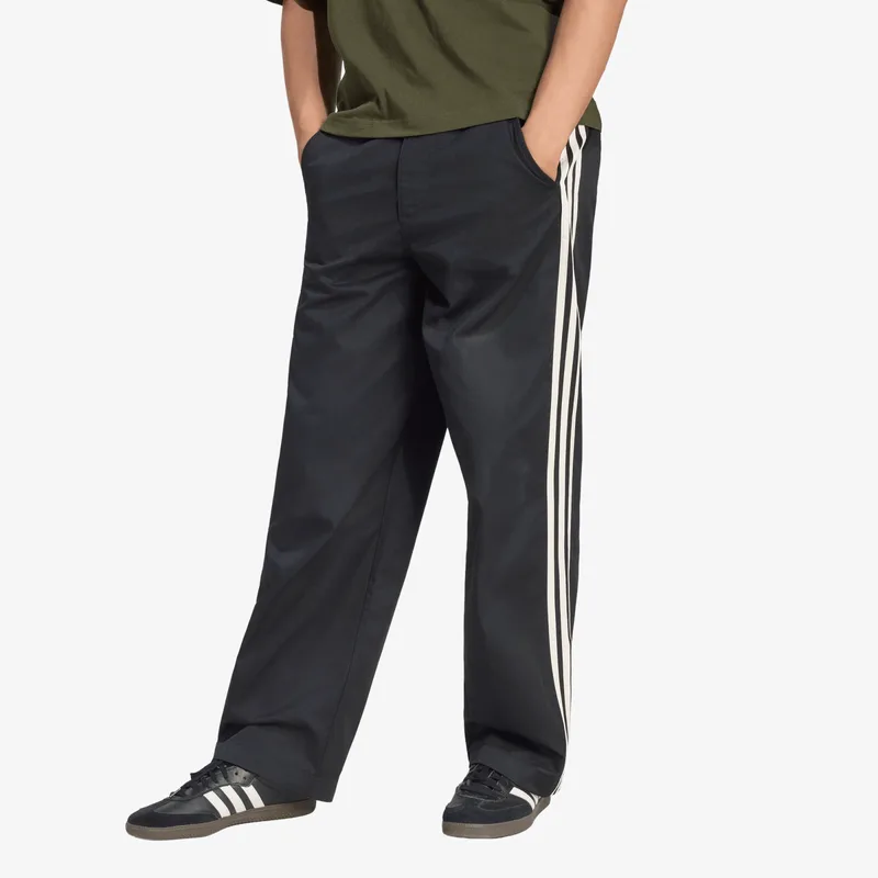 Παντελόνια adidas 3 Stripes Pleated Trousers Black 30