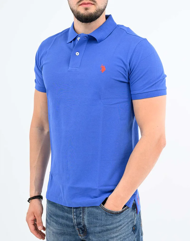 US POLO ASSN KING 000147 EHPD PACK OF 400 USPA BASIC POLO SS ΜΠΛΟΥΖΑ ΑΝΔΡΙΚΟ US43197036P400-137 Blue