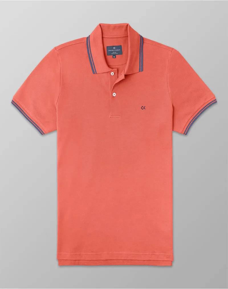 OXFORD COMPANY POLO KM ΜΠΛΟΥΖΑ P514-PZ00.32-32 OrangeRed