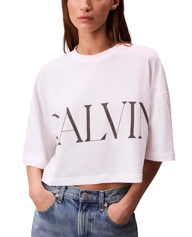 Γυναικείο T-shirt Λευκό Calvin Klein LV047D206G-YAA