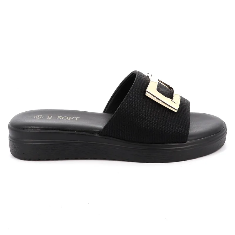 Γυναικείο Mule B-Soft Χρώματος Μαύρο 703-12
