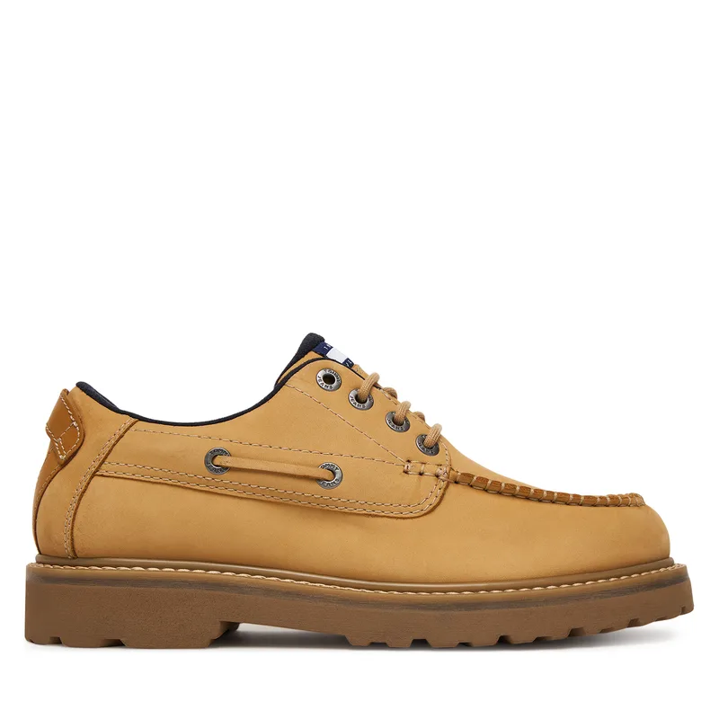 Κλειστά παπούτσια Tommy Jeans Archive '01 Boat Shoe EM0EM01703 Κίτρινο