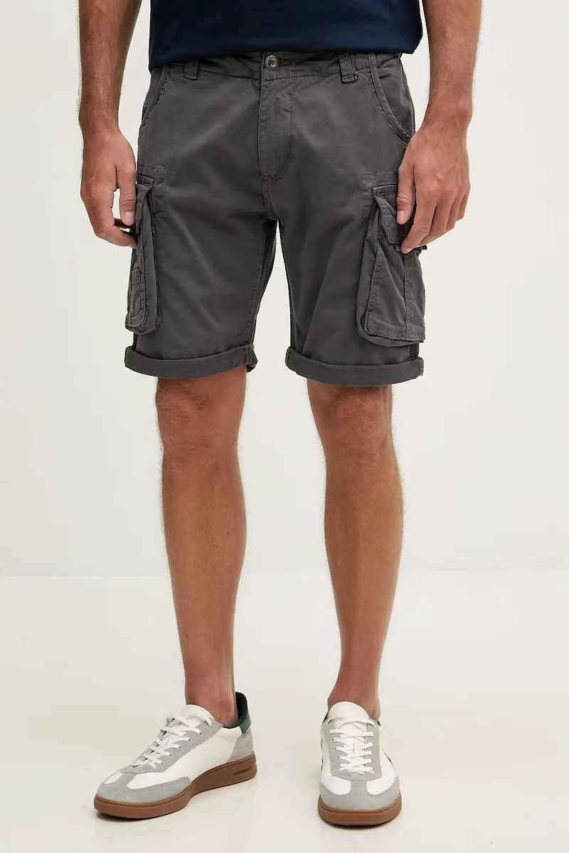 Alpha Industries σορτς cargo Ανδρικά βαμβάκι με ελαστάν Crew Short