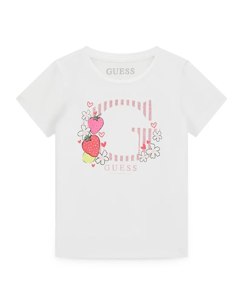 GUESS SS T-SHIRT ΜΠΛΟΥΖΑ ΠΑΙΔΙΚΟ GIRL K6GI00K6YW4-G011 White