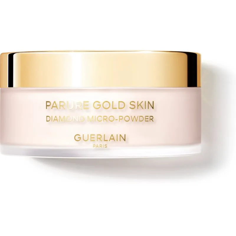 GUERLAIN Parure Χρυσό Skin Diamond Micro-Powder πούδρα σε σκόνη με λάμψη απόχρωση 01 Translucent / Transparent 35 γρ