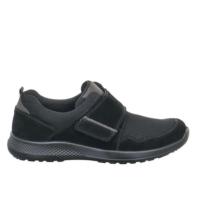 Jomos 3223897460010 Aνατομικό Δερμάτινο Comfort Casual Μαύρο