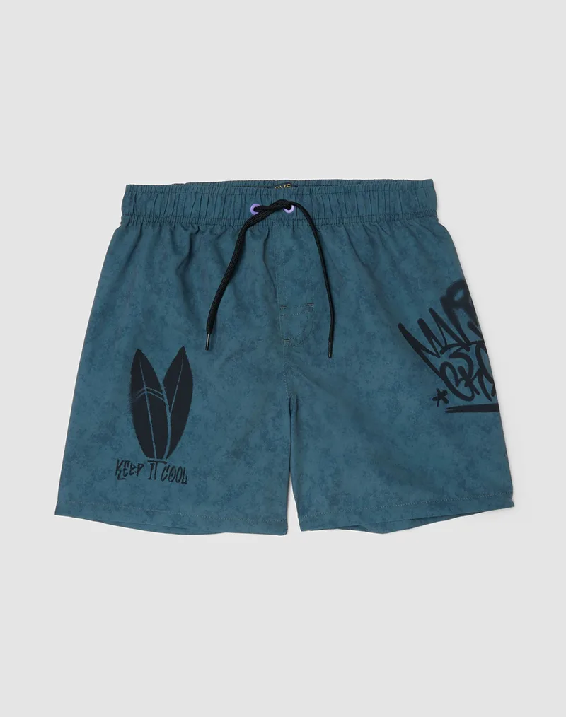 OVS GRAFFITI BOXER 2672134-STORMY WEATHER DarkGray