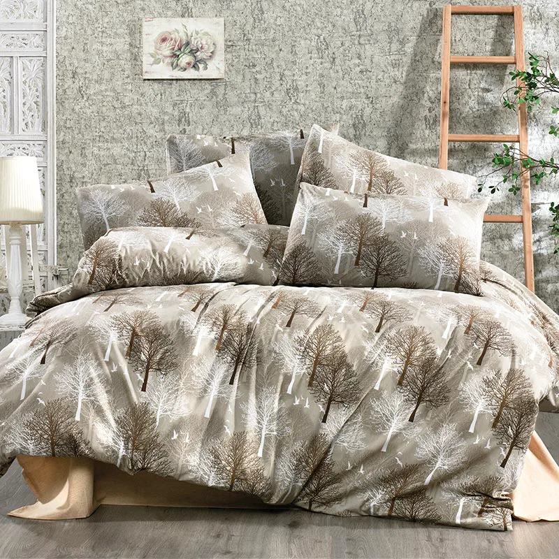 Σεντόνια Υπέρδιπλα Σετ Dimcol Forest 311 Μπεζ Ks 240x270