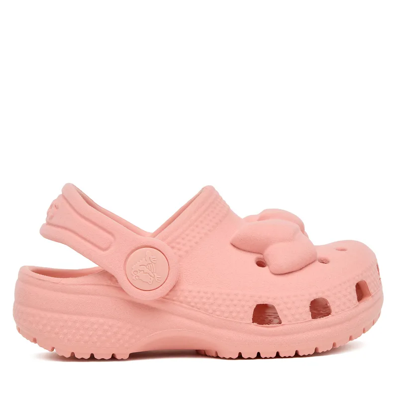 Παντόφλες Crocs Toddler Classic Velvet Bow Clog 211887 Ροζ