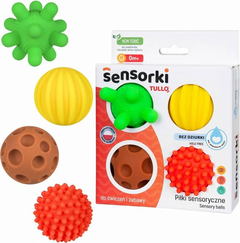 ΠΑΙΧΝΙΔΙ ΑΙΣΘΗΣΕΩΝ SENSORY BALLS 4 ΤΜΧ.