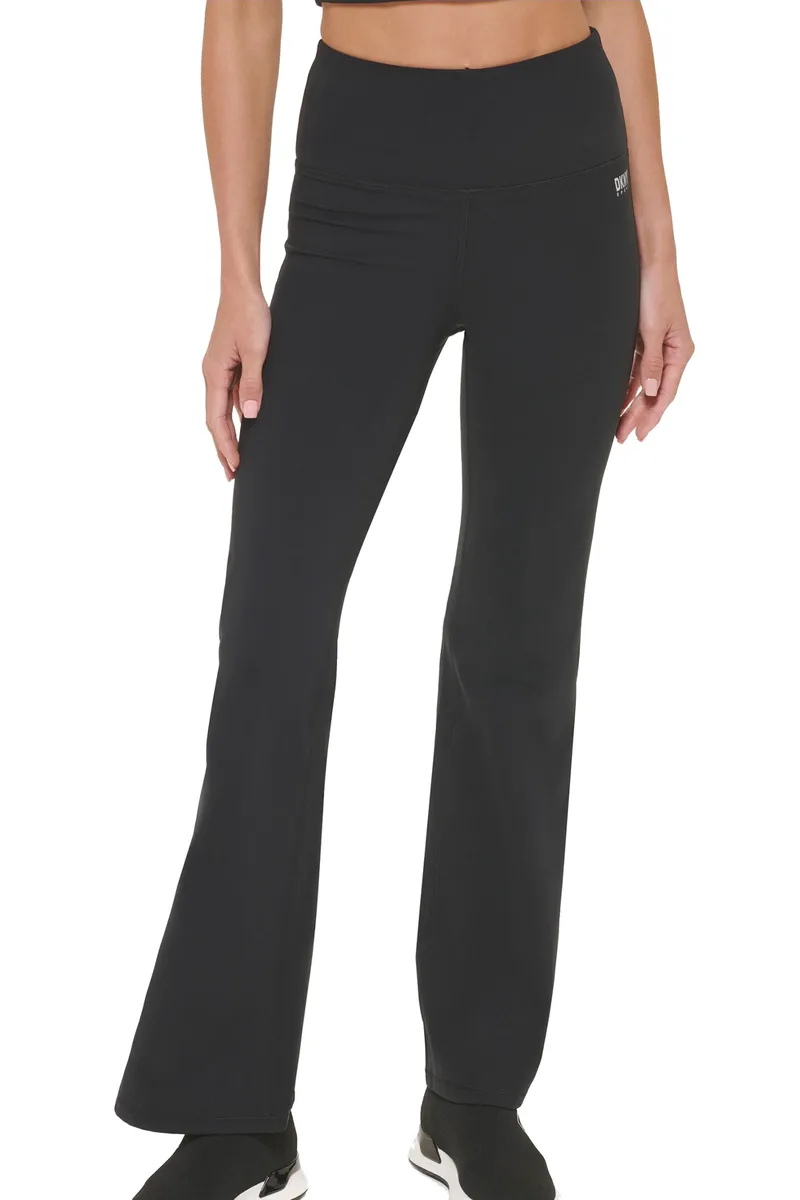 Παντελόνι Υφασμάτινο DKNY Balance High Waist Flare Tight DP2P3197-BLK Γυναικείο