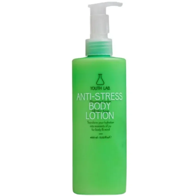 Youth Lab Anti-Stress Blooming Garden Body Lotion Ενυδατικό Γαλάκτωμα Σώματος για Μείωση του Στρές στην Επιδερμίδα, Δημιουργώντας Αίσθημα Ευφορίας με Γλυκό Λουλουδένιο Αρωμα, με Αντλία 400ml