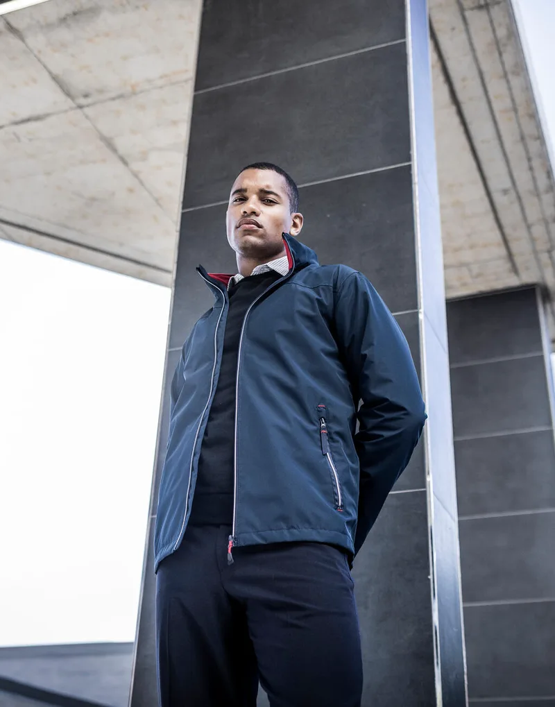 Ascender Waterproof Shell Jacket Regatta Professional TRW532 Navy/Classic Red