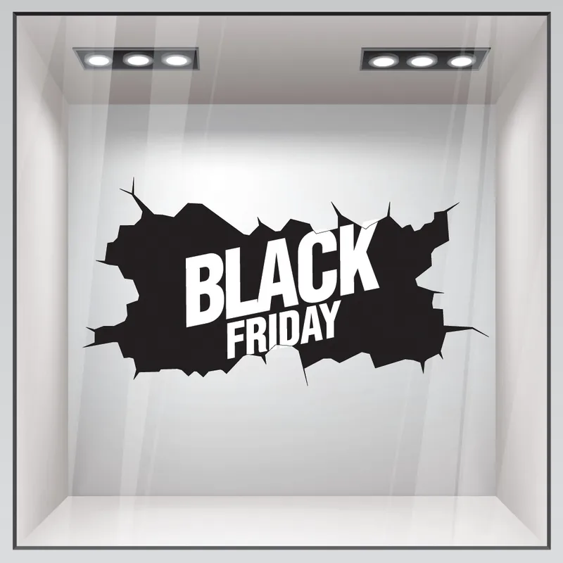 Αυτοκολλητο Εκπτωσεων BLACK FRIDAY BREAK