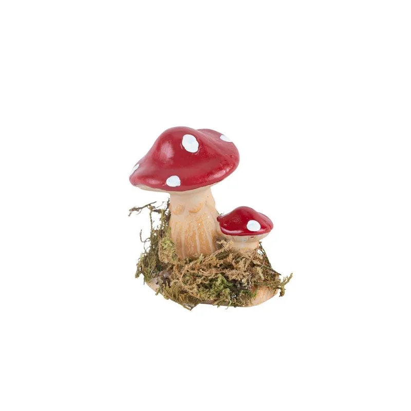 Beauty Home Μανιτάρια ρητίνης με βρύα Ø5 x 6 cm