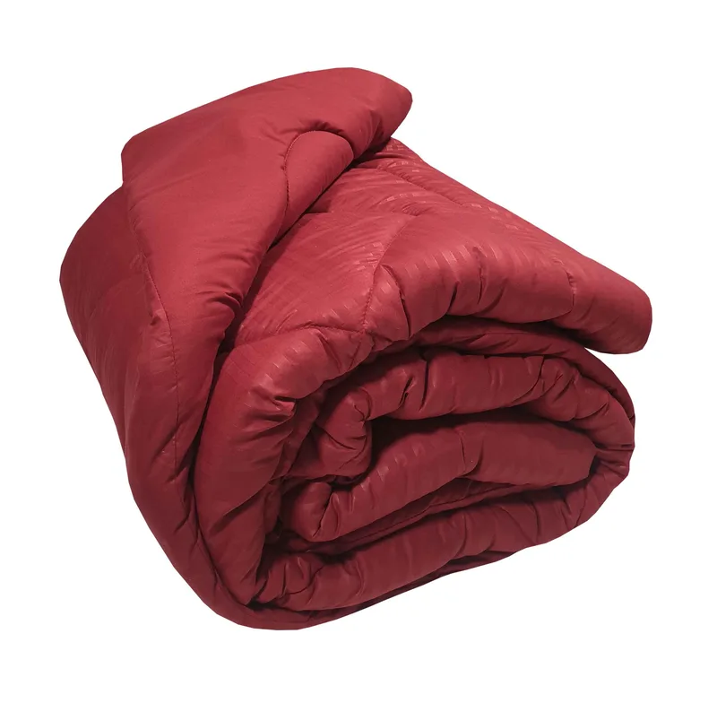 Πάπλωμα Microfiber Υπέρδιπλο 220x240εκ. Satin Stripe Bordeaux Plain Komvos Home 7000061-38 (Ύφασμα: Microfiber, Χρώμα: Μπορντώ , Μέγεθος: Υπέρδιπλα) - KOMVOS HOME - 7000061-38