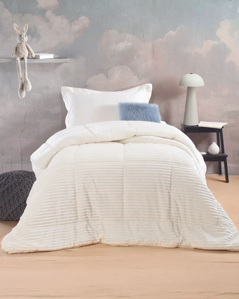 Κουβερτοπάπλωμα μονό (160Χ220) ETOILE WHITE, RYTHMOS HOME