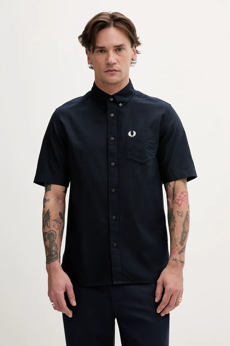 Fred Perry Βαμβακερό πουκάμισο Fred Perry