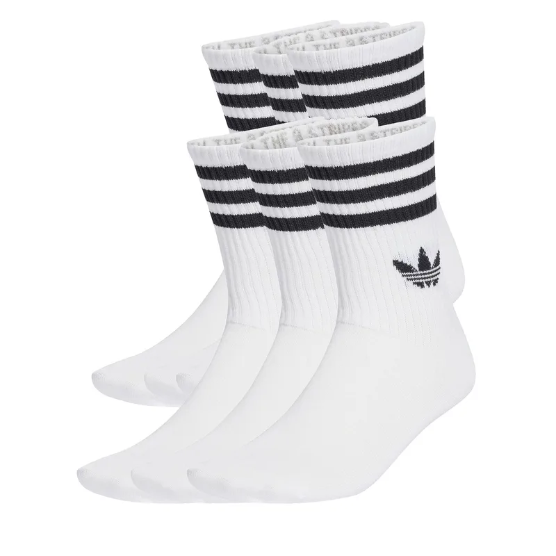 Κάλτσες μακριές adidas 3-Stripes JV7410 Λευκό