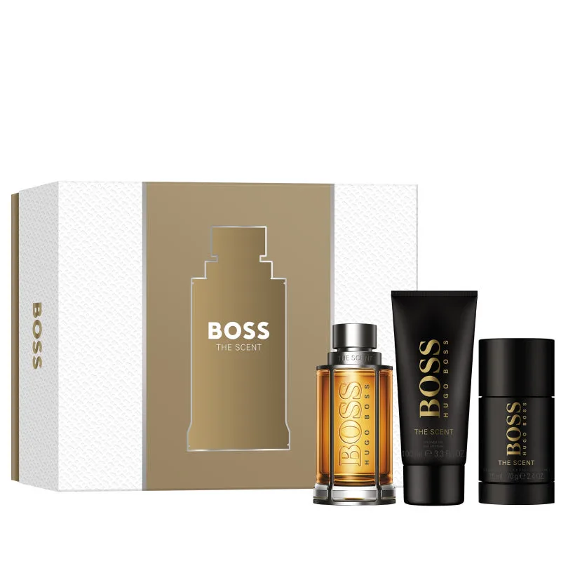Hugo Boss The Scent Eau De Toilette 100ml Christmas Set 3 Pieces